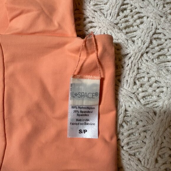 L*Space Parker Swim Top – Orange Stretch‎ Nylon Spandex – Women’s S - NWOT - Picture 6 of 6